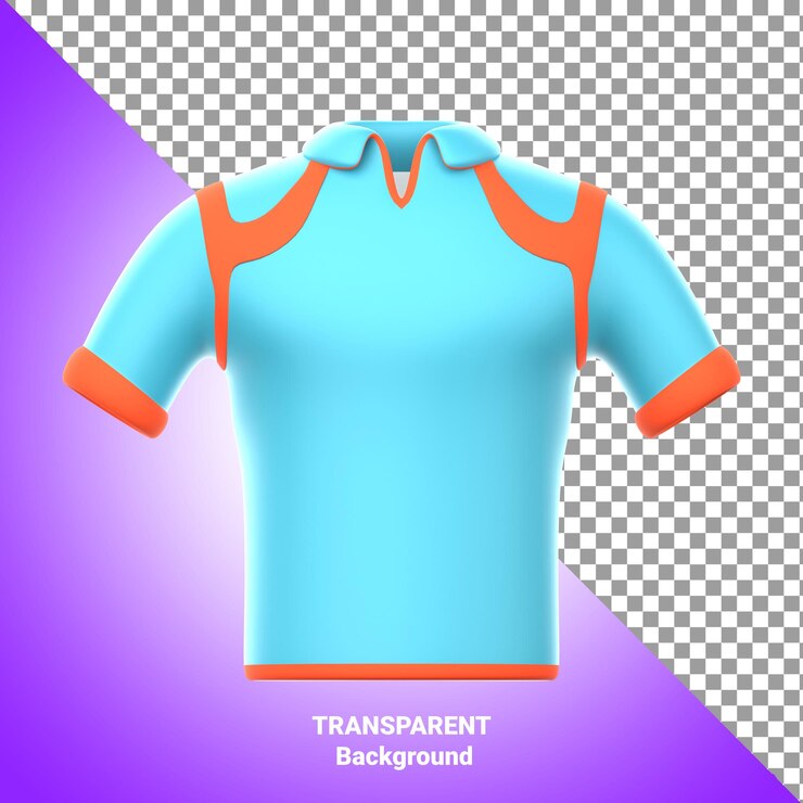 PSD icono 3d de la camiseta del equipo de cricket ipl