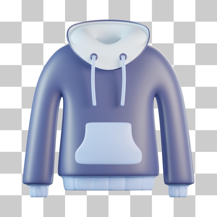 PSD icono 3d con capucha