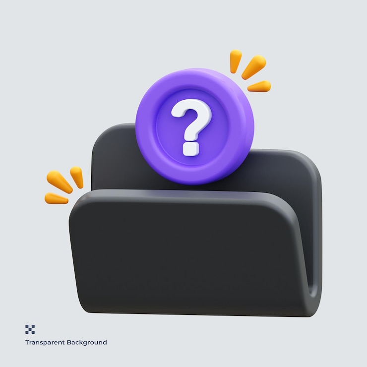 PSD icono 3d de carpeta vacía