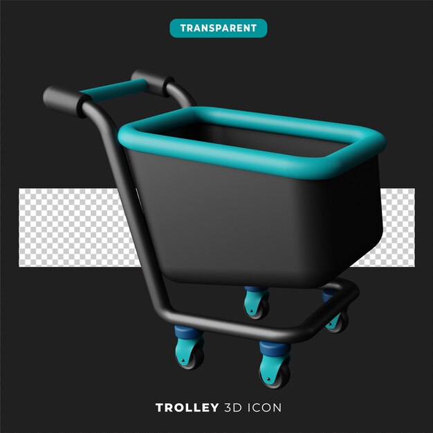 Icono 3D de carro versión oscura