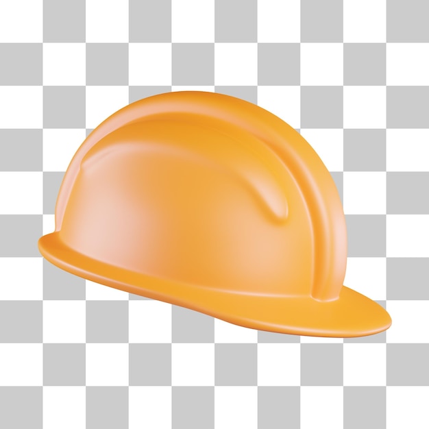 Icono 3d del casco de seguridad