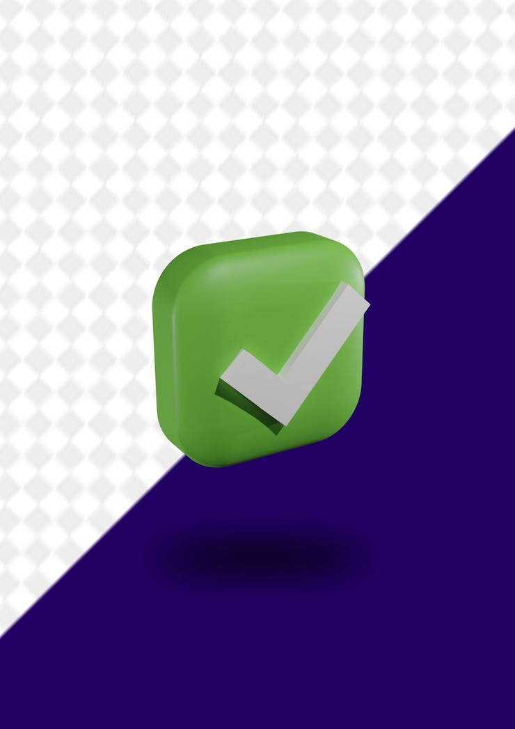 PSD icono 3d centang