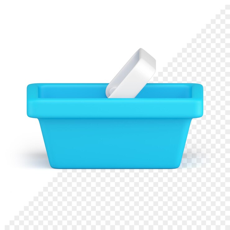 PSD icono 3d de la cesta de la compra