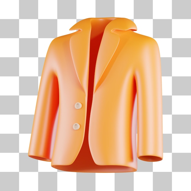 PSD icono 3d de chaqueta de traje