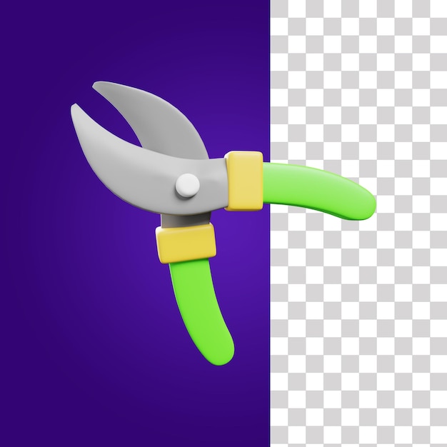 Icono 3D de cizalla