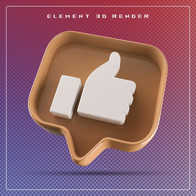 icono 3d como el amarillo