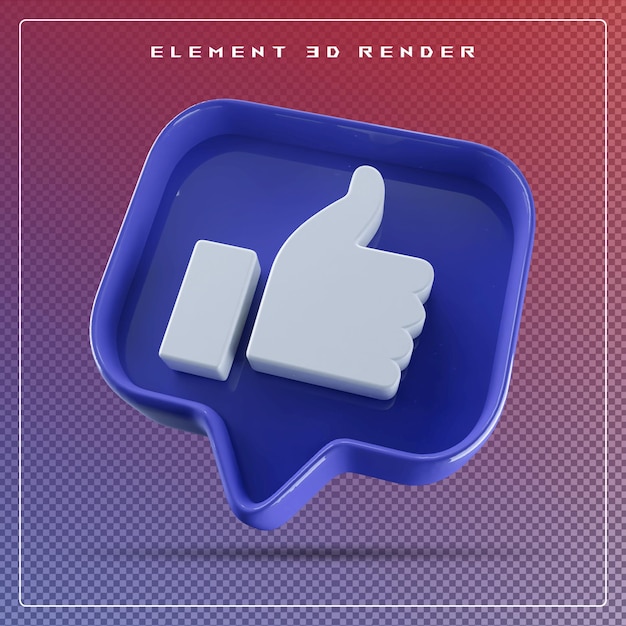 icono 3d como el azul