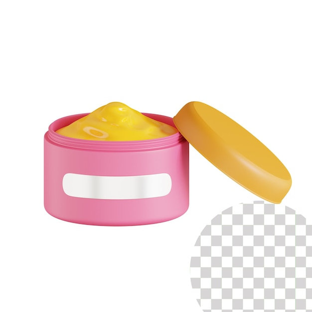 Icono 3d de crema facial