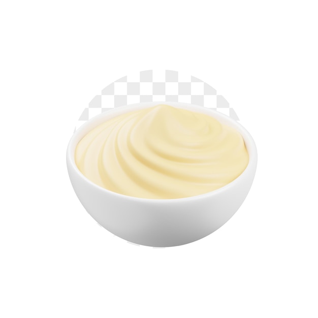 Icono 3d crema