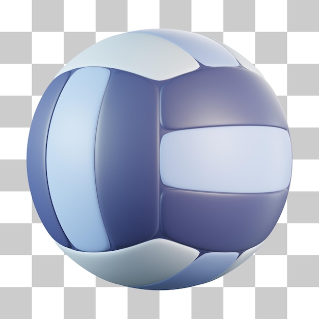 PSD Ícono 3d de equipamento de voleibol