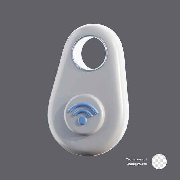 El icono 3D del dispositivo Smarthome Smart Tracker Perdido
