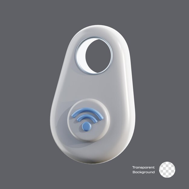 El icono 3d del dispositivo smarthome smart tracker perdido