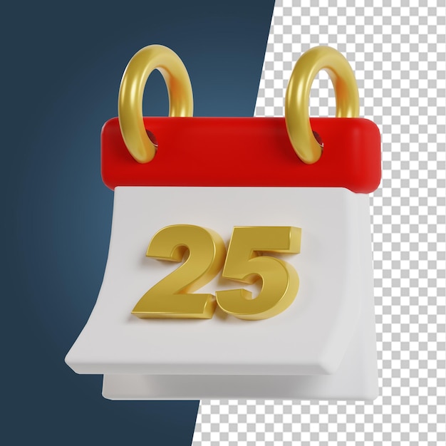 Icono 3D para elemento navideño festivo