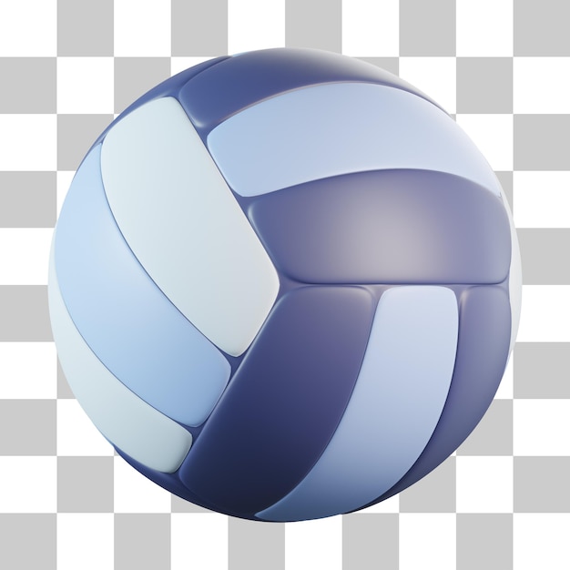 PSD icono 3d de equipos deportivos de voleibol