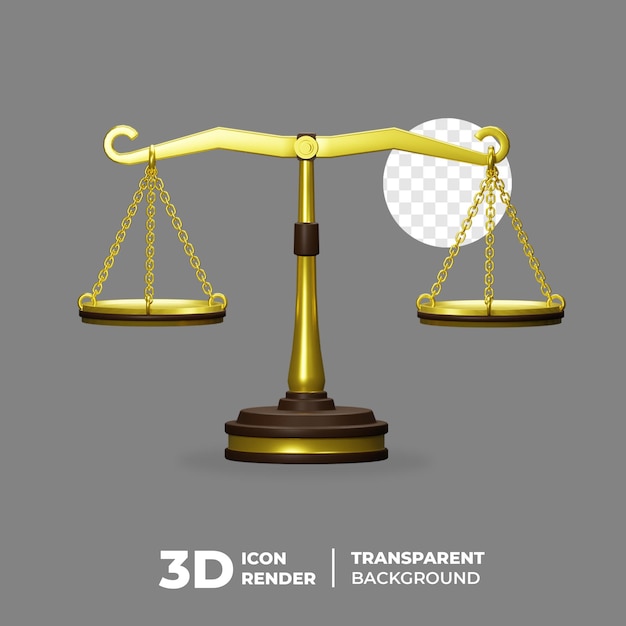 Icono 3D escala dorada