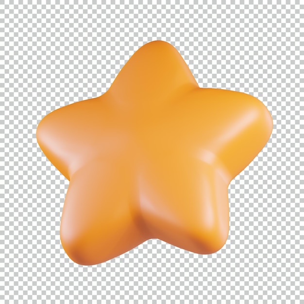 Icono 3d de estrella favorita