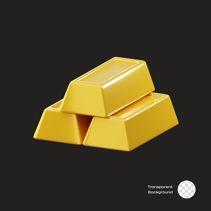 El icono 3D de las finanzas de oro