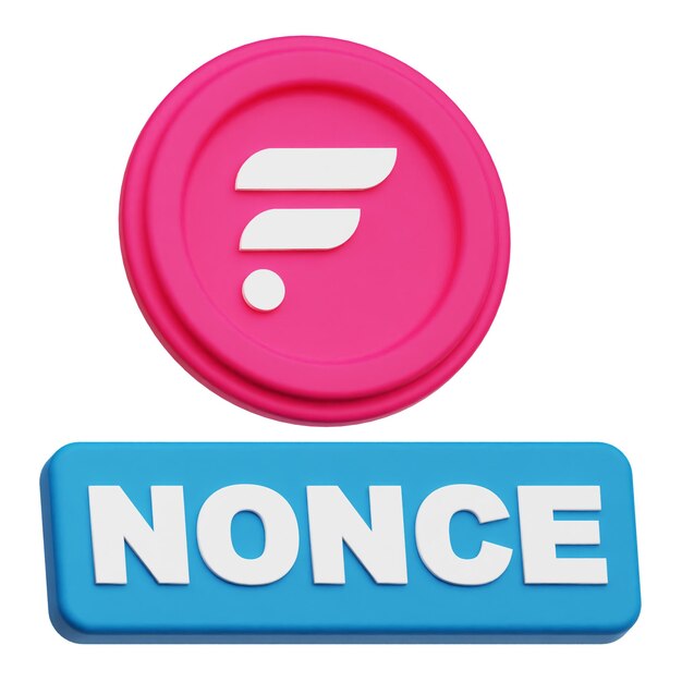 icono 3D de flacón criptográfico aislado en el fondo blanco