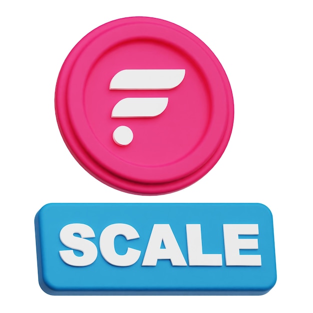 icono 3D de flacón criptográfico aislado en el fondo blanco