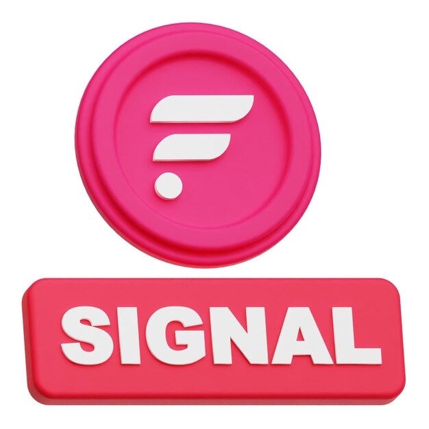 icono 3D de flacón criptográfico aislado en el fondo blanco