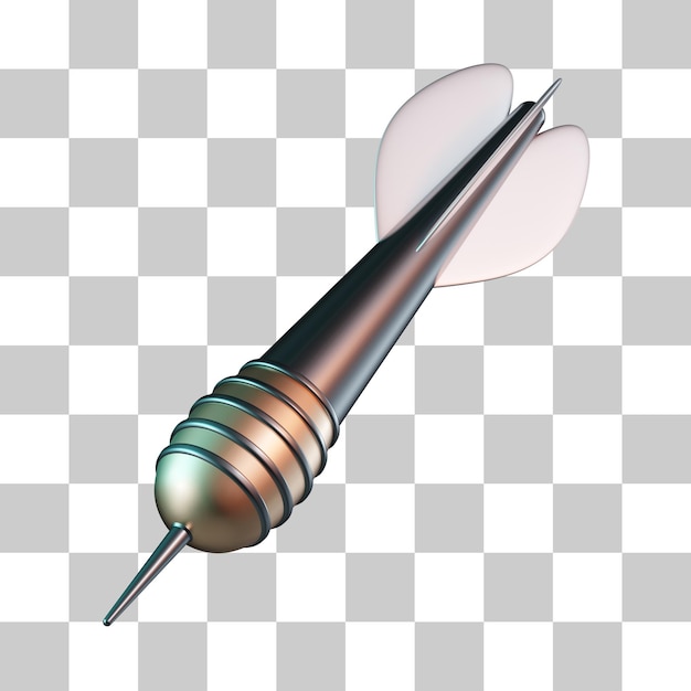 Icono 3D de flecha de dardo