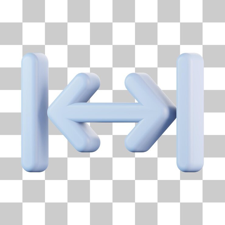 PSD icono 3d de flecha de margen
