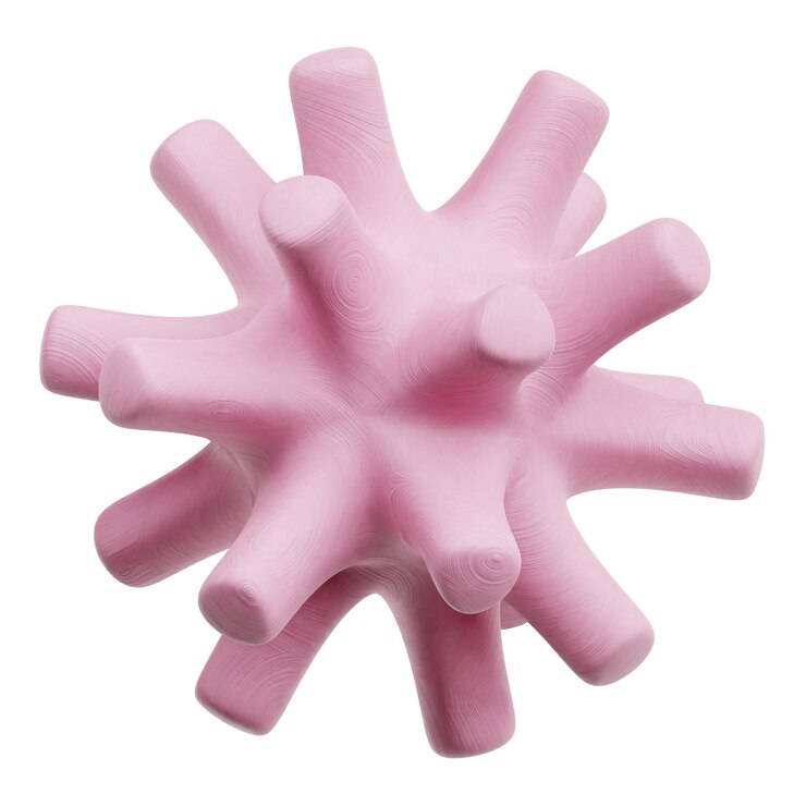 PSD icono 3d de forma abstracta de la piel aislado en el fondo blanco