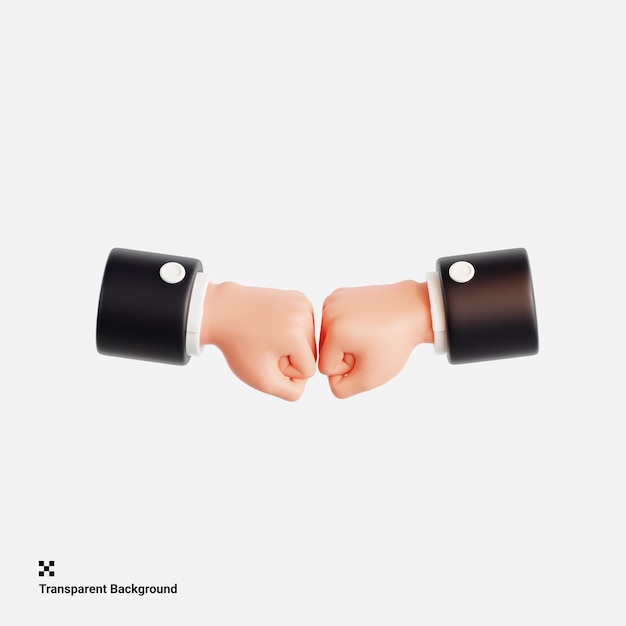 Icono 3D de gesto de mano