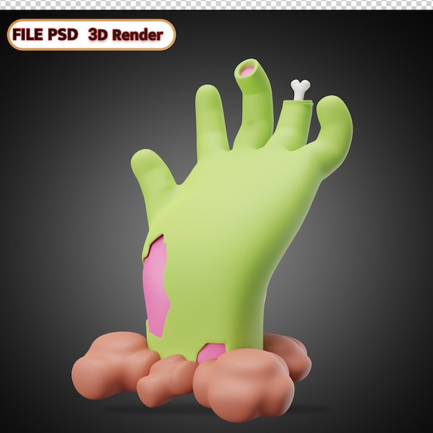 PSD icono 3d de halloween