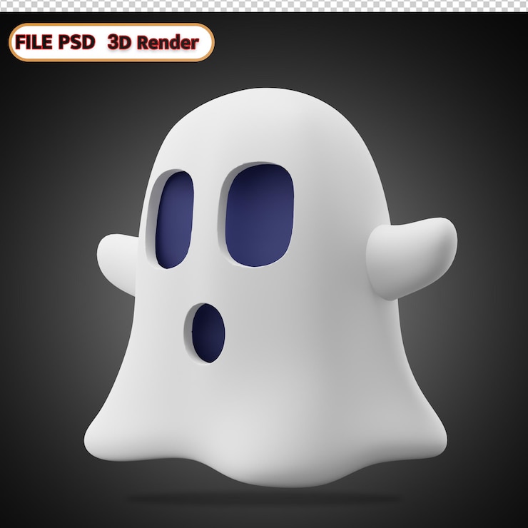 PSD icono 3d de halloween