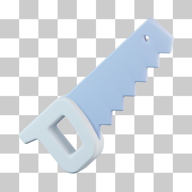 Icono 3D de herramienta de sierra