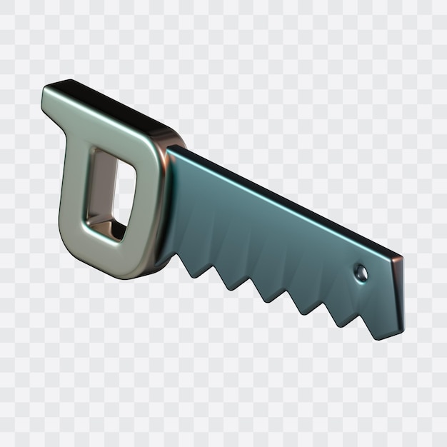 Icono 3D de herramienta de sierra