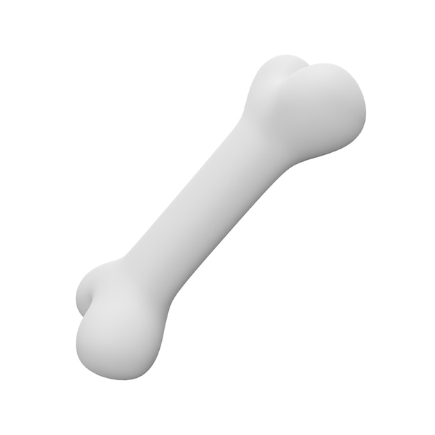 Icono 3D de hueso para Halloween