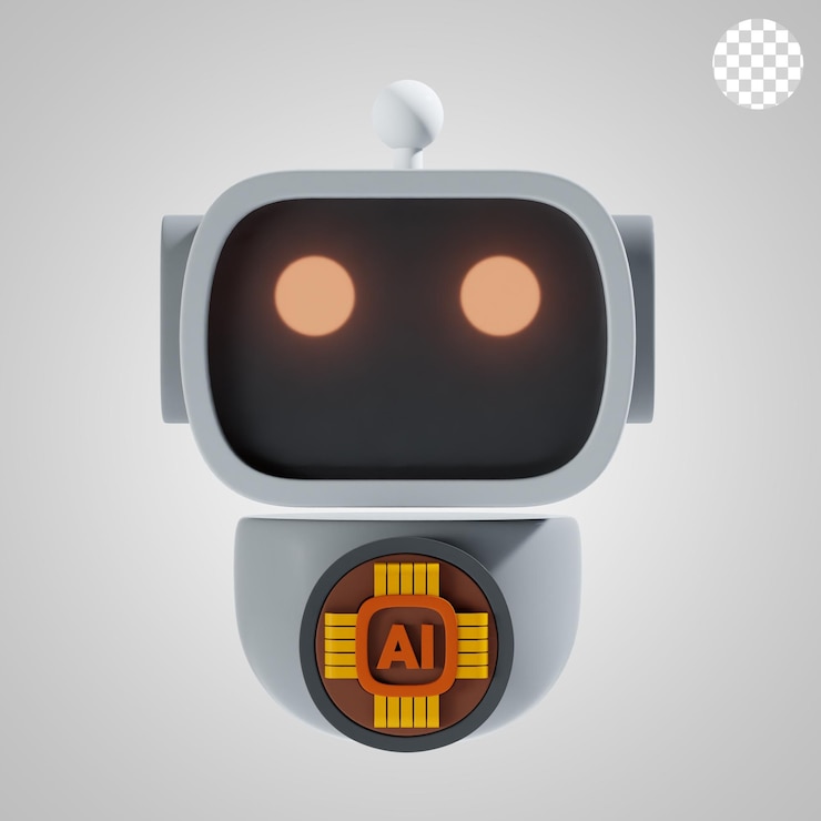 PSD un icono 3d humanoide y una ilustración