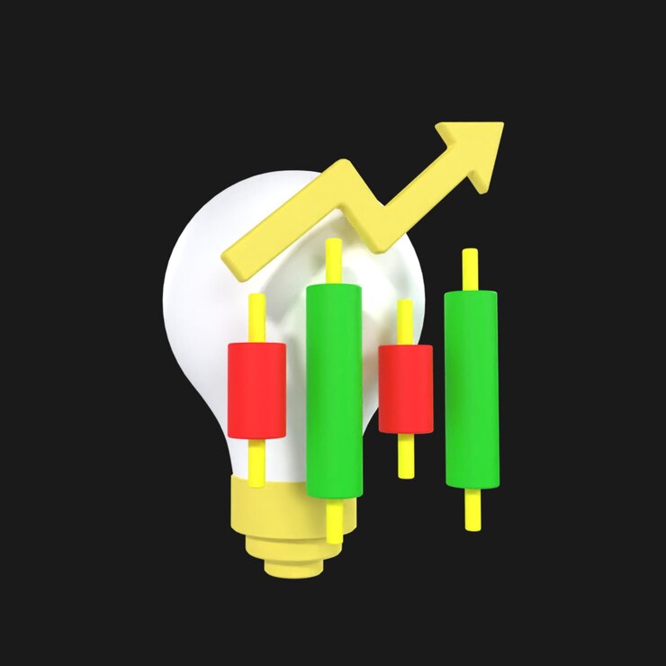 PSD icono 3d de la idea comercial