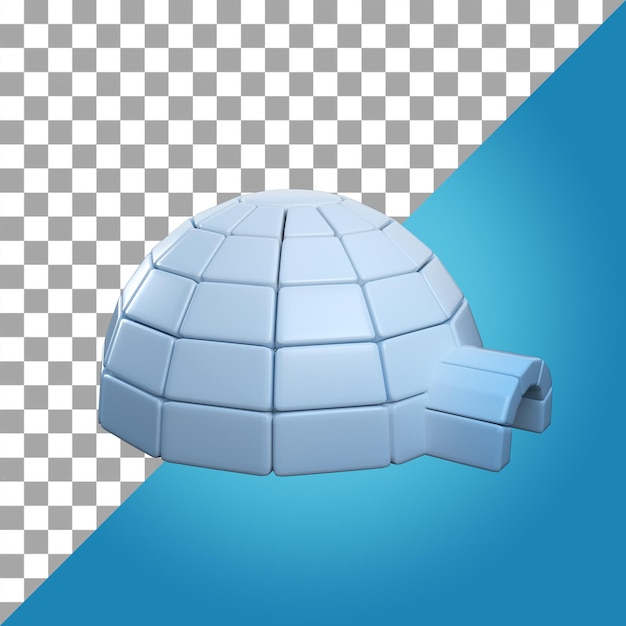 PSD icono 3d iglú