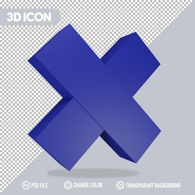 Icono 3D incorrecto