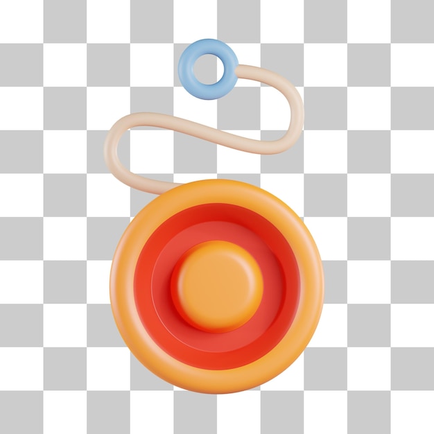 PSD icono 3d de juguete yoyo