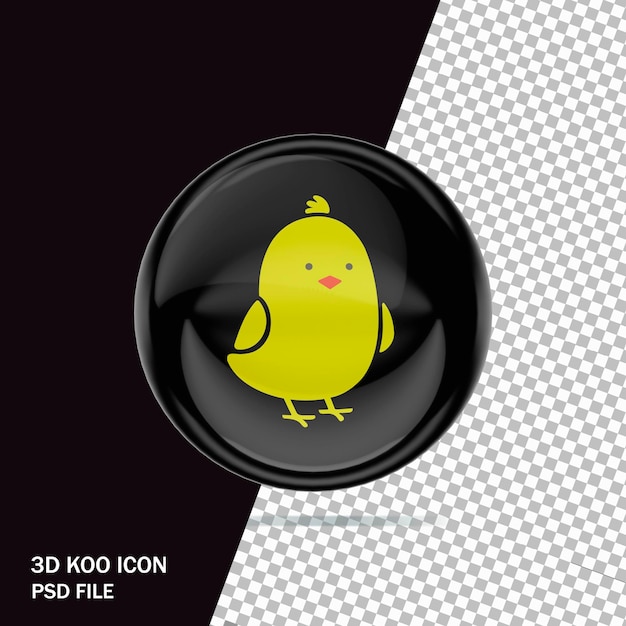 PSD icono 3d koo