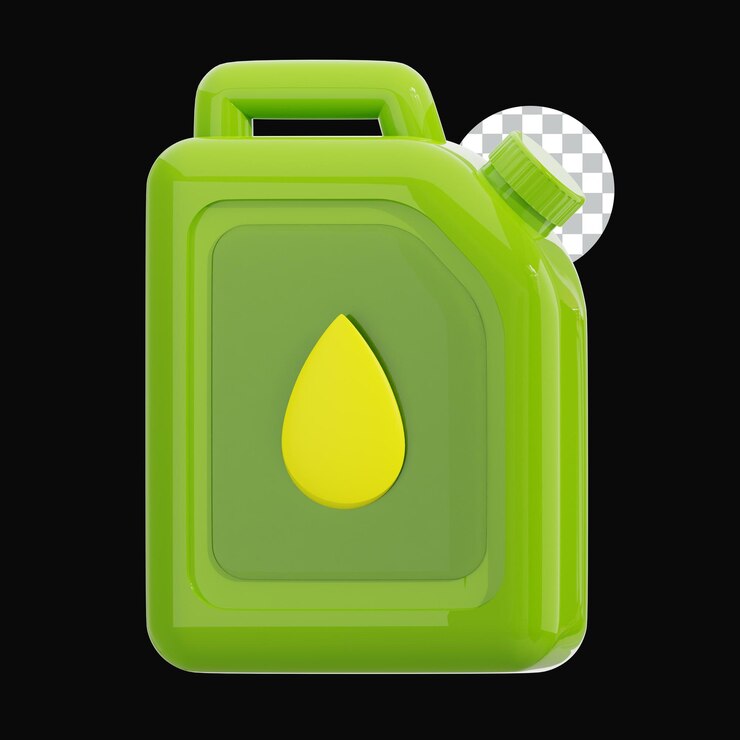 PSD el icono 3d de la lata de biocombustible de jerry