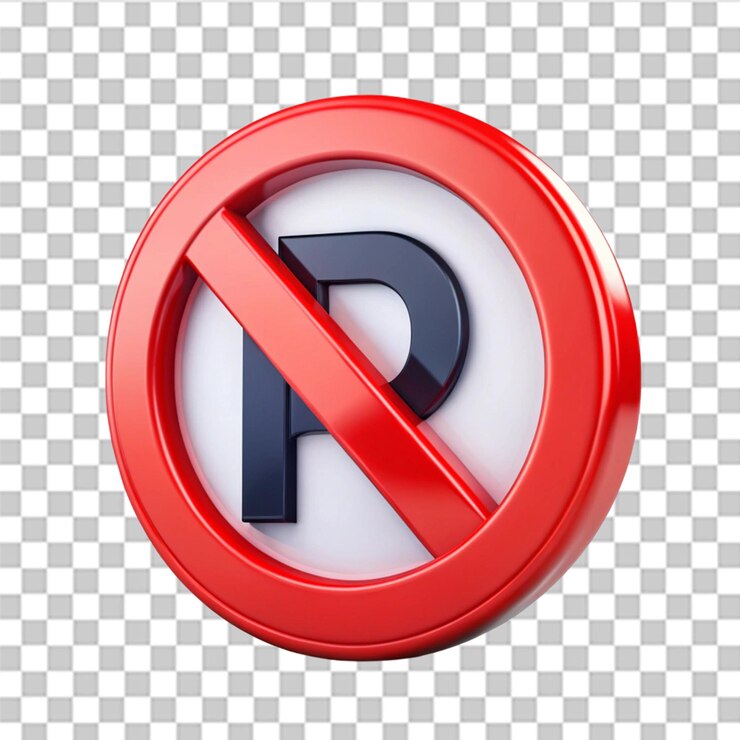 PSD ícono 3d del letrero de prohibición aislado sobre un fondo transparente