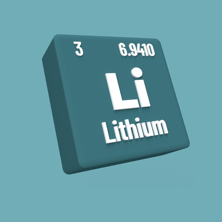 Icono 3D de litio