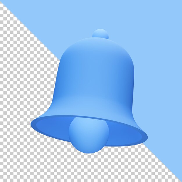 PSD icono 3d lonceng2 aislado en el fondo wihte