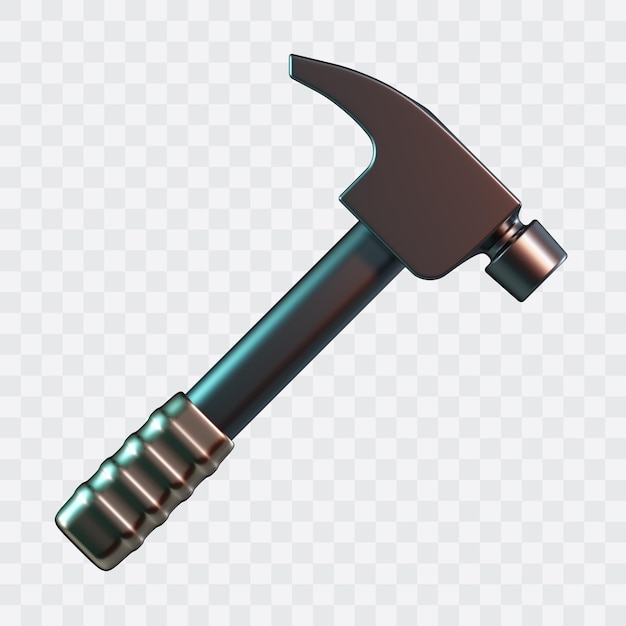 Icono 3D de martillo
