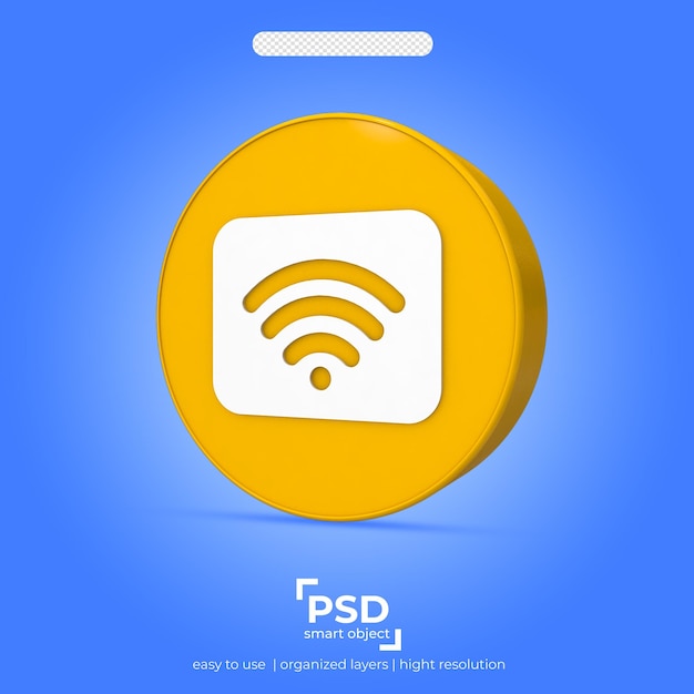 PSD icono 3d mejor representación en fondo transparente 25