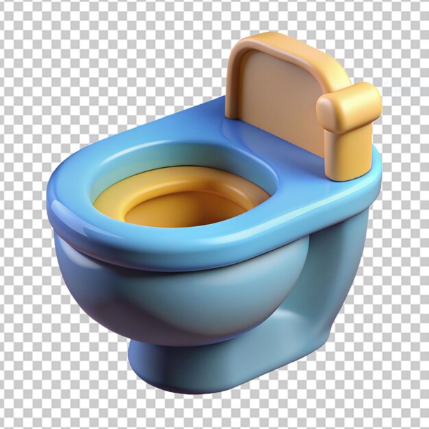 PSD icono 3d de muebles con baño