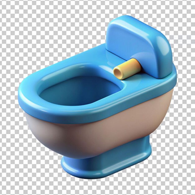 PSD icono 3d de muebles con baño