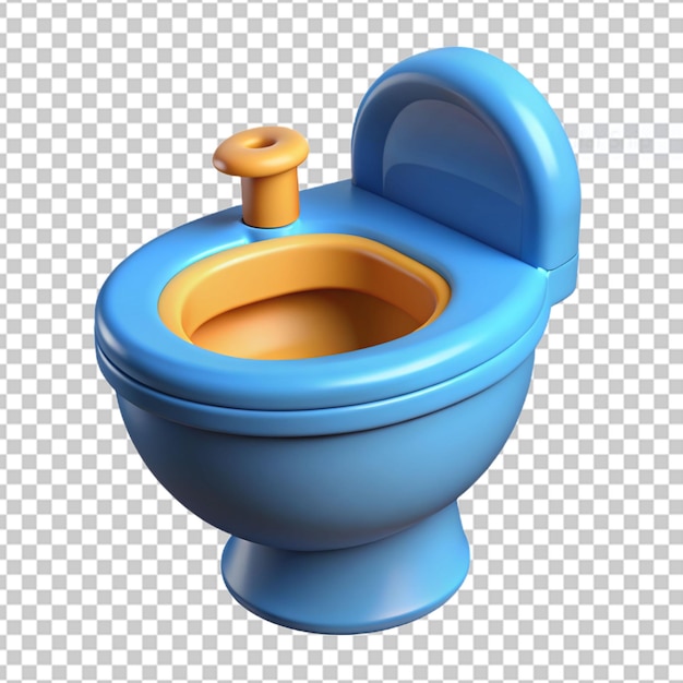 PSD icono 3d de muebles con baño