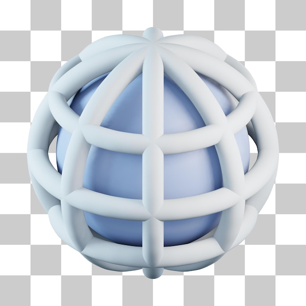 PSD icono 3d mundial