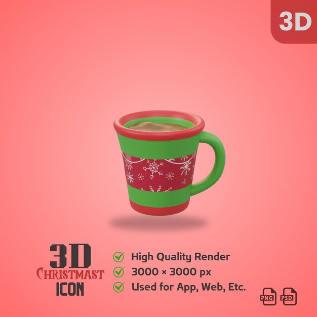 ICONO 3D DE NAVIDAD